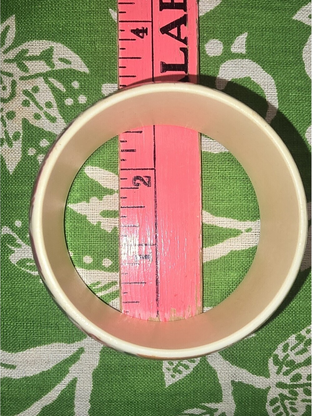 VTG 1989 AVON "Passion Flowers" Chunky Bangle Bracelet Pink Orange Purple - Picture 7 of 7